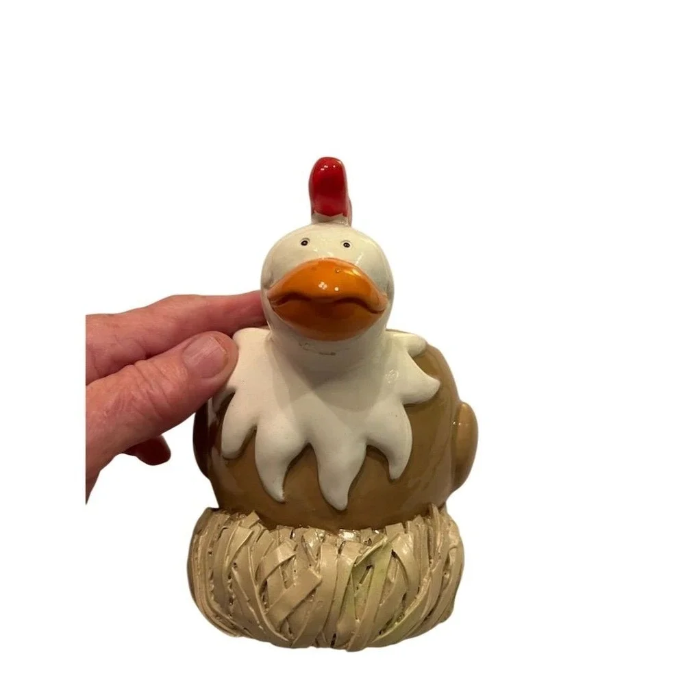 Barnyard buddies‎ Dixie cup holder farmhouse decor bathroom ceramic whimsical